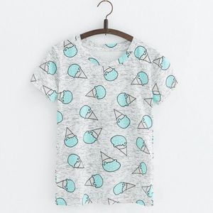 **DONATED** 🍦💟BOGO💟Ice Cream Cone Patterned Top💙